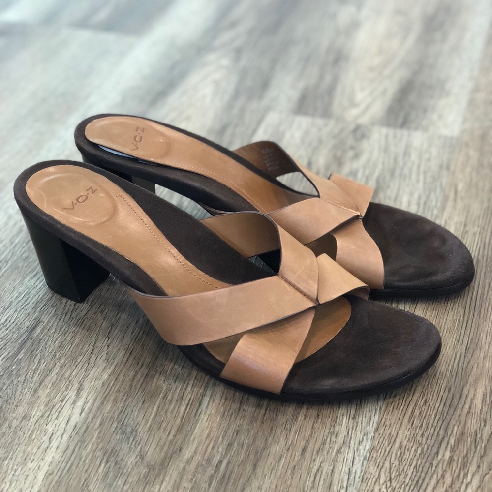 V.O.Z Women's Slip On Wedge Heels Sandals Size 8